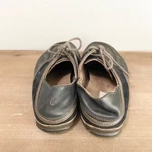 OluKai | Shoes | Olukai Mens Leather Saddle Shoes Black Size  display picture 3